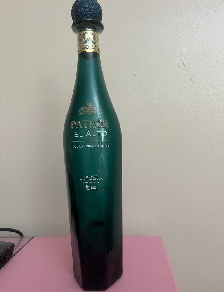Patron El Alto EMPTY BOTTLE TEQUILA BOTELLA MEXICO