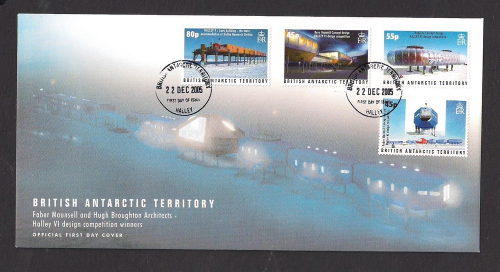 British Antarctic Territory BAT FDC Scott 357-360 2005