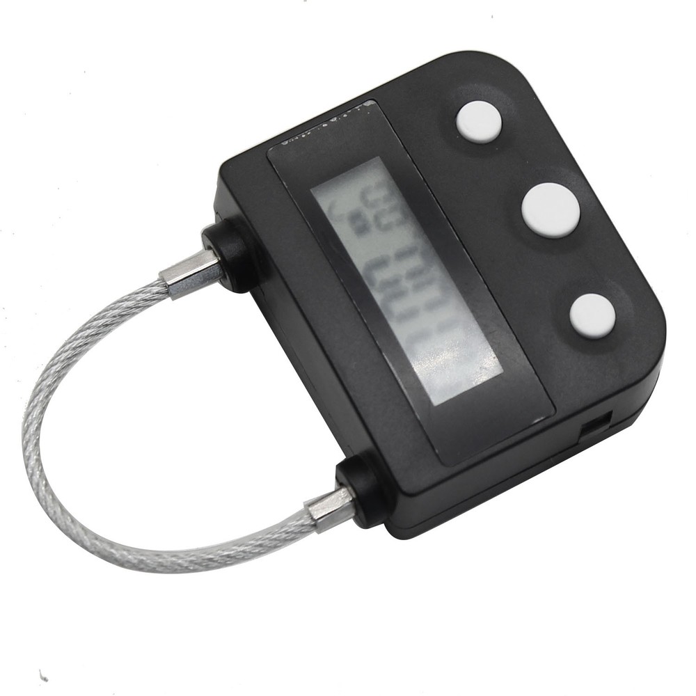 Metal Timer Lock Multi-Function Timer Padlock Black G6V17768