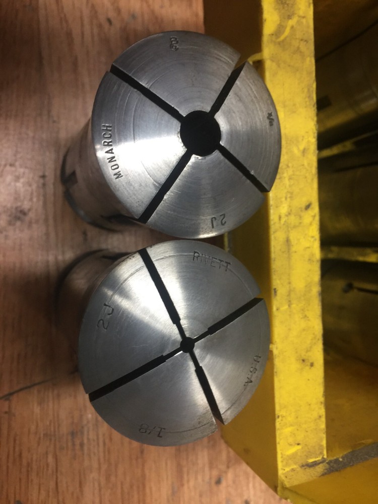 HARDINGE 2J COLLETS - DROP DOWN LIST FULL SIZE RUN & HEX COLLETS