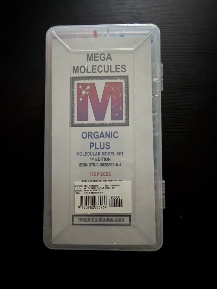 MEGA MOLECULES Organic Plus Molecular Model Set 1st Edition 175 Pieces