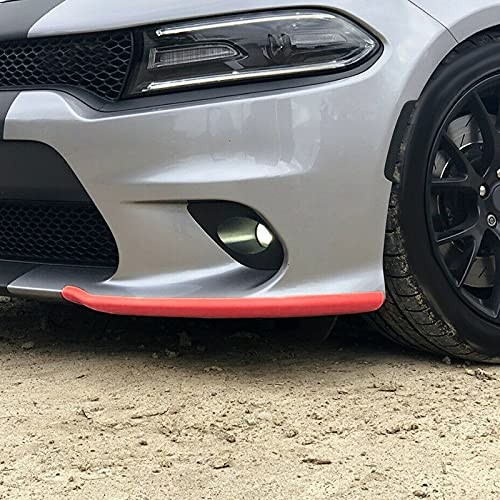 Front Bumper Lip Splitter Protector Replacement for 2015-2024 2025 Dodge Red 2