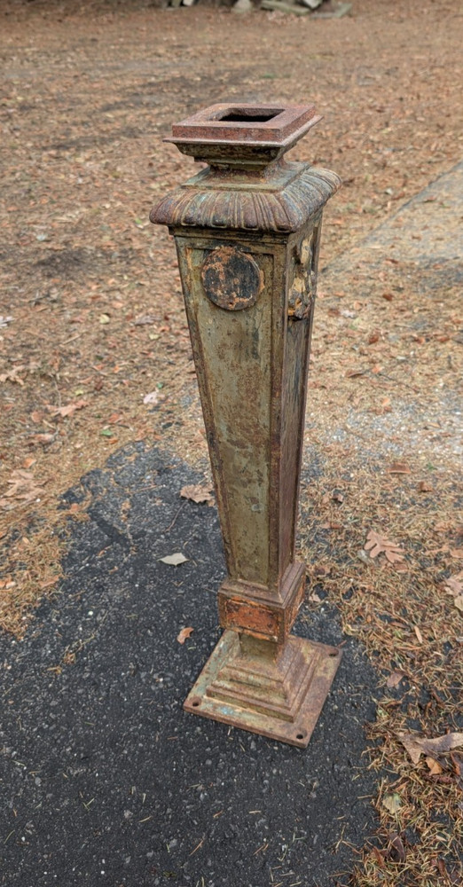 Antique Cast Iron Architectural Column Victorian