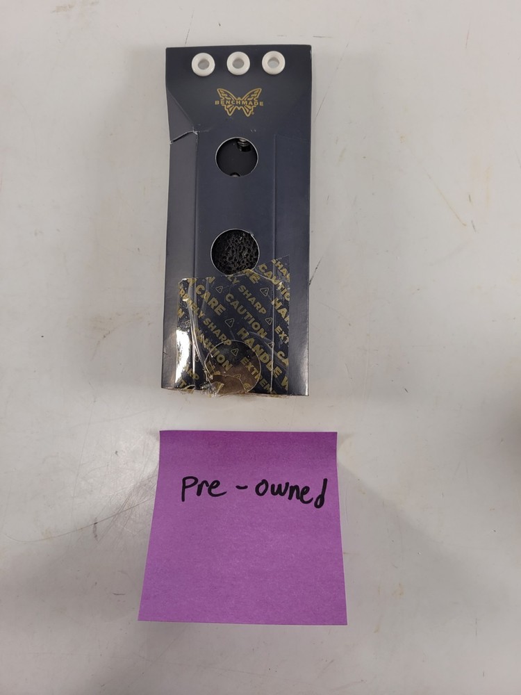 BenchmadeMini Griptilian Black Grivory Drop-point Folding Knife