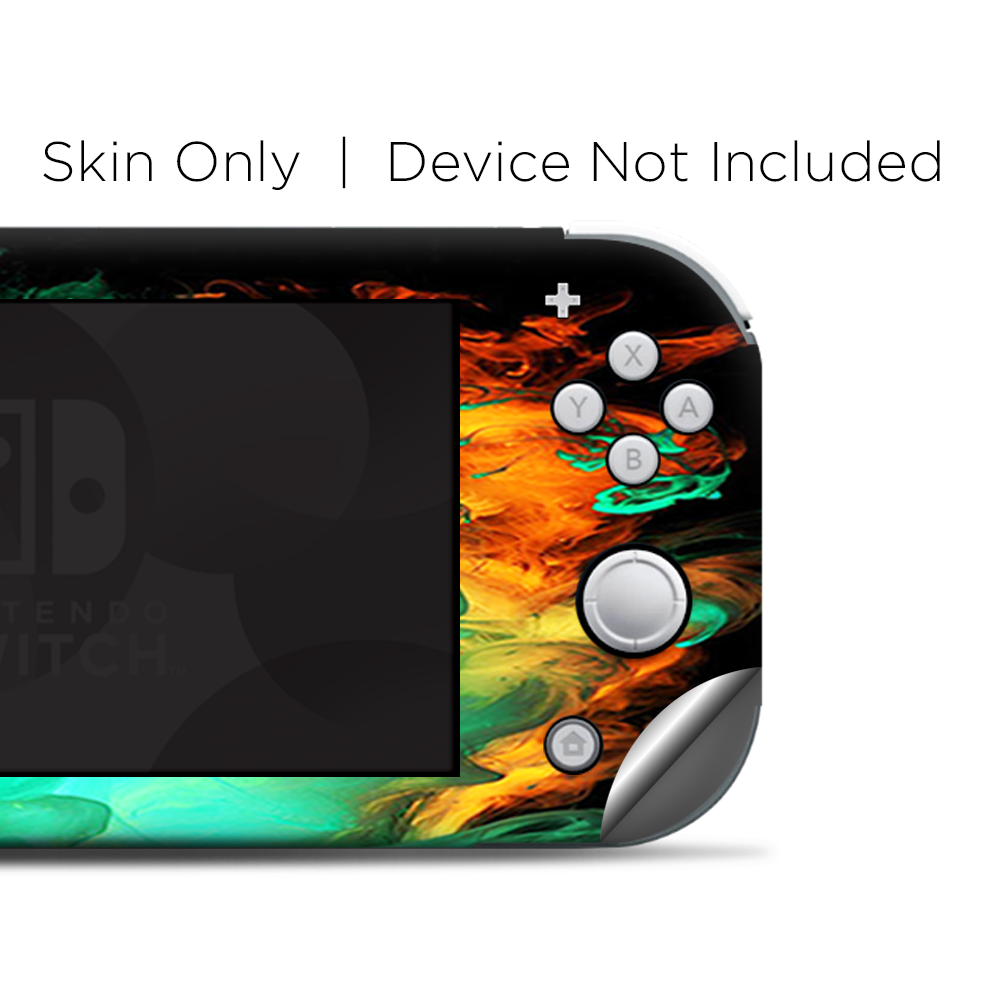 Skins Decals wrap for Nintendo Switch Lite - Orange Green Smoke