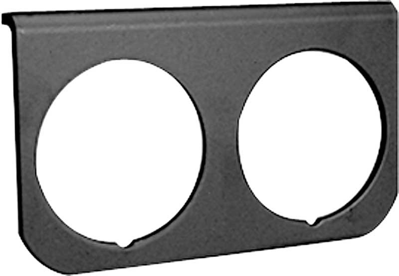 2-1/16" Black 2-Hole Gauge Mounting Panel
