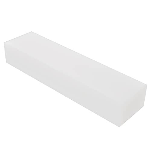 HDPE Block White PE Polyethylene Rectangular Solid Plastic 2"x12"x3" white