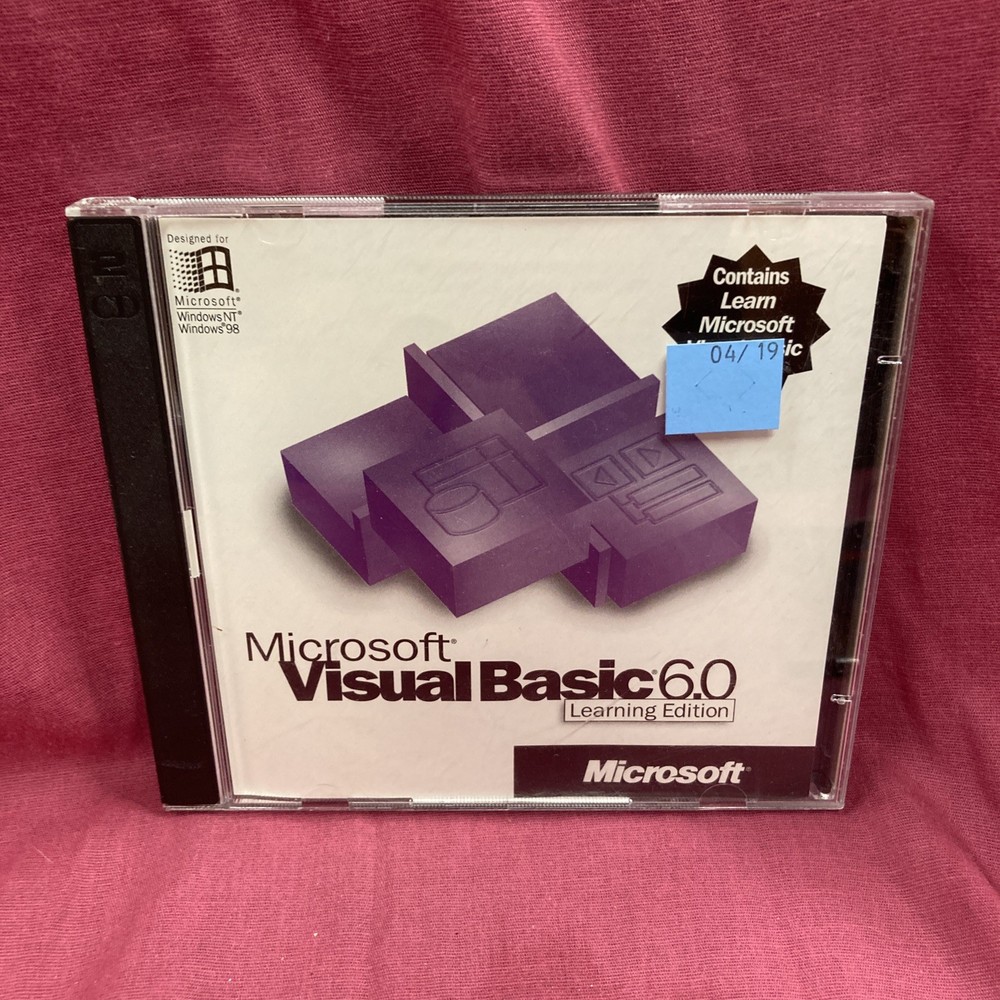 MICROSOFT VISUAL BASIC 6.0 LEARNING EDITION - w/CD KEY