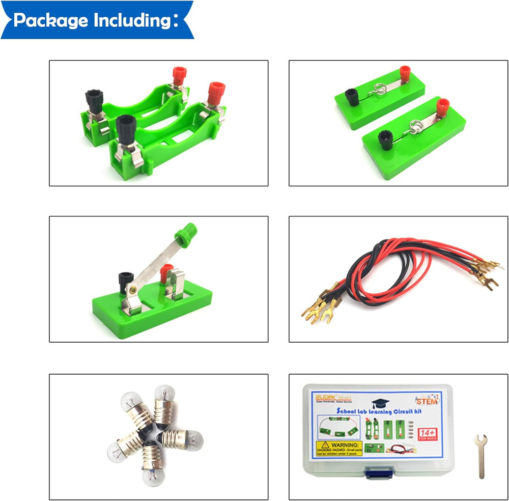 Physics Science Lab Learning Circuit kit,Electricity Experiment Set,Building ...