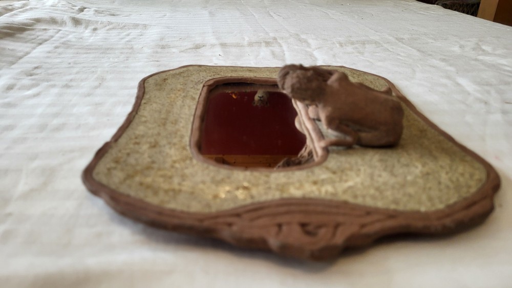 Unique Handmade Vintage Couples Reflections Mirror