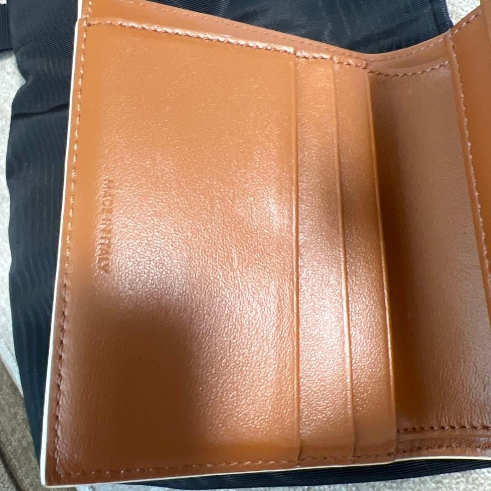 CELINE Tri fold Wallet White From Japan