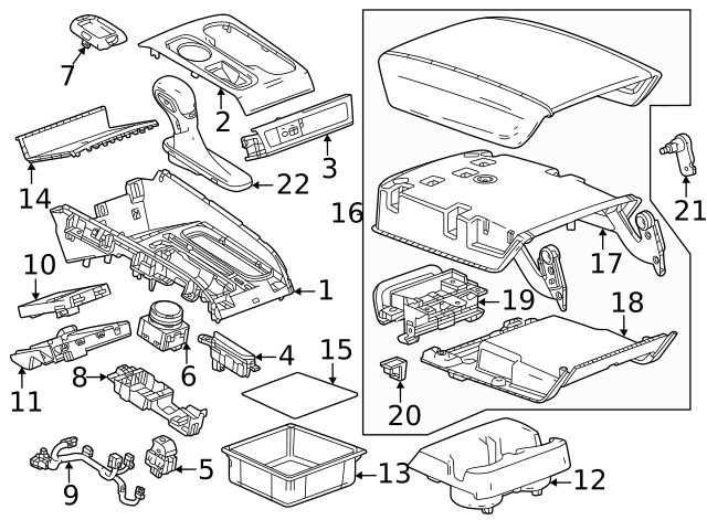 Genuine GM Shift Plate 84656039