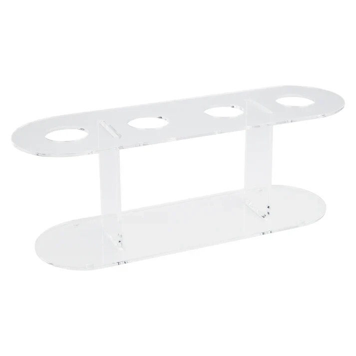Winco Acrylic 4-Hole Ice Cream Cone Stand,Clear,Medium