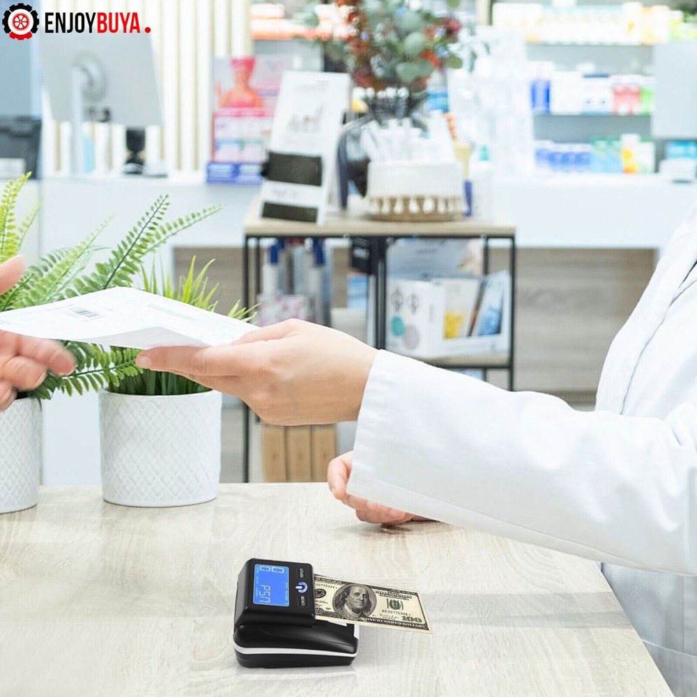 Automatic Bill Counter and Counterfeit Detector with UV, MG, IR Technology
