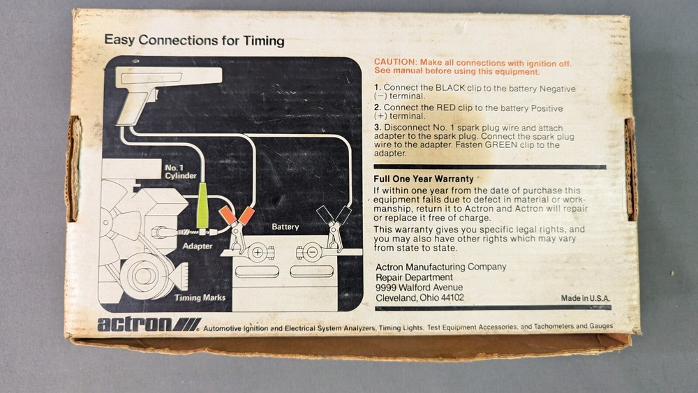 Actron L-100 6101 DC Power Timing Light