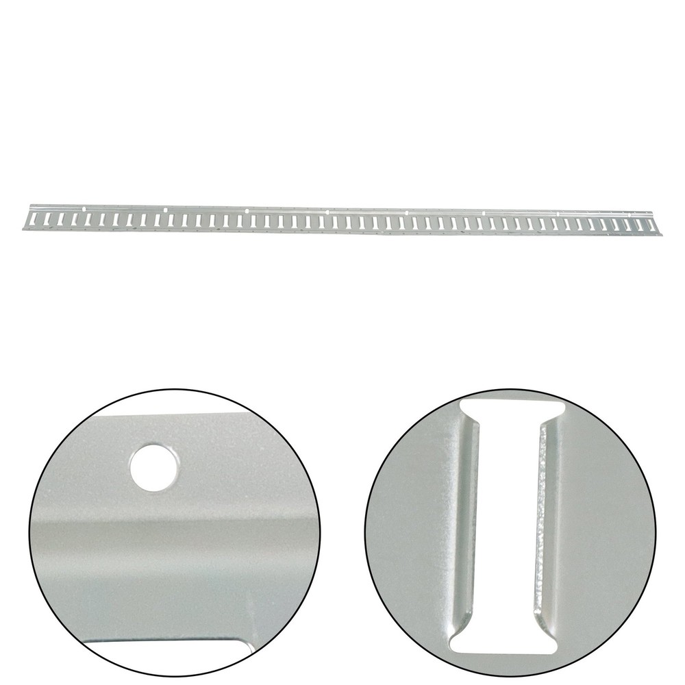 Silver Galvanized New Universal Fitment 37 Pack 8' E Track Tie Down Rail Kit