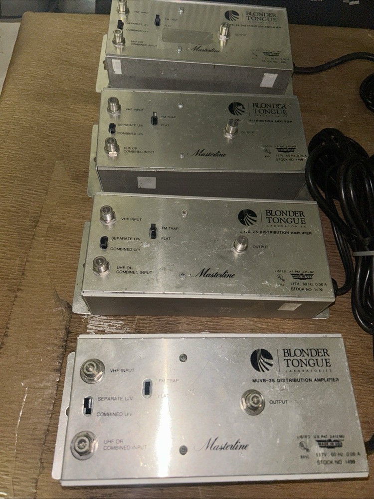 6 PCS. Masterline MUVE -25 Distribution Amplifier