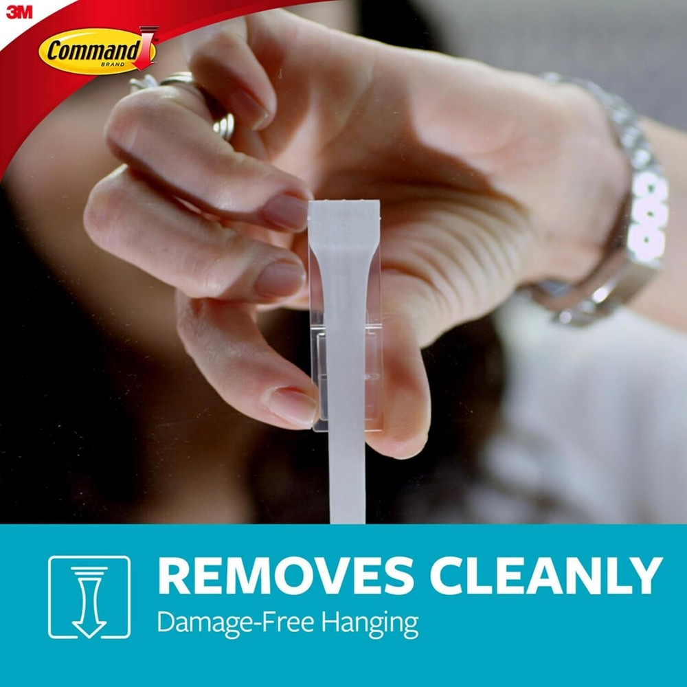 Command Designer Bath Hook Large White 1-Hook with Large,