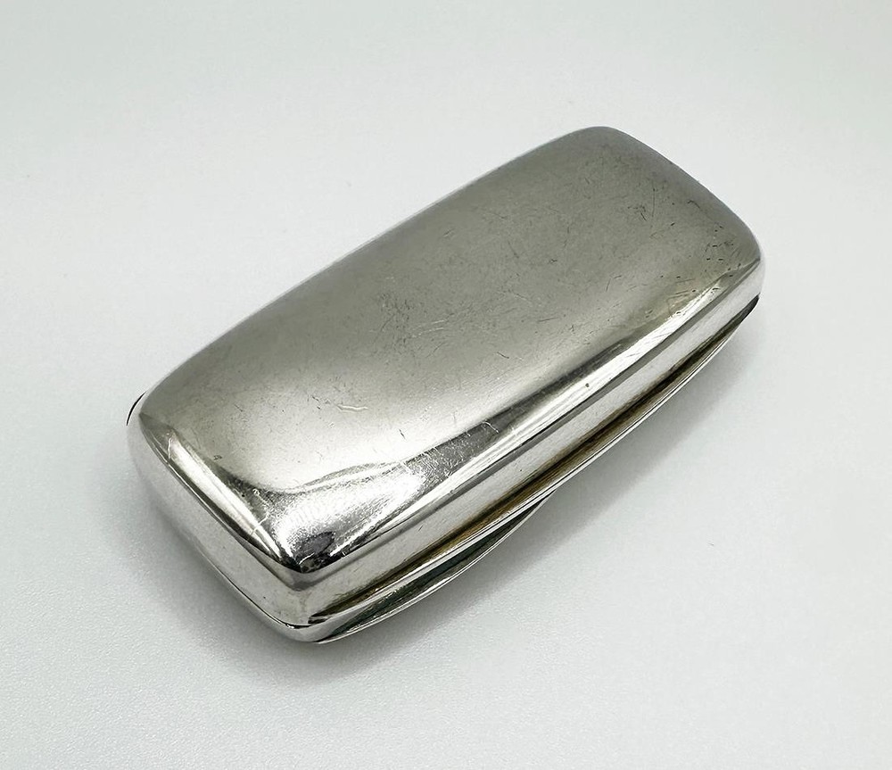 VINTAGE SPANISH SNUFF BOX .915 SILVER HALLMARKED 20TH CENTURY