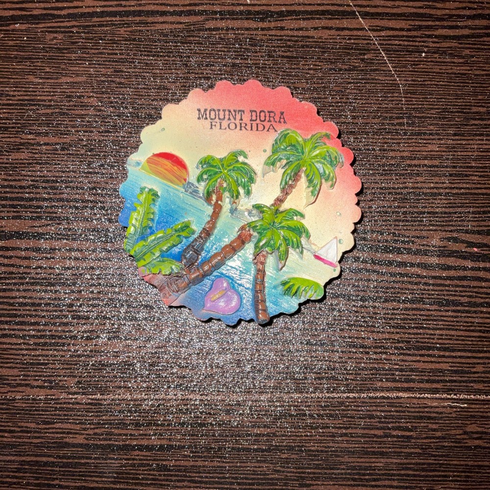 Mount Dora Florida Souvenir Refrigerator Magnet – Preowned