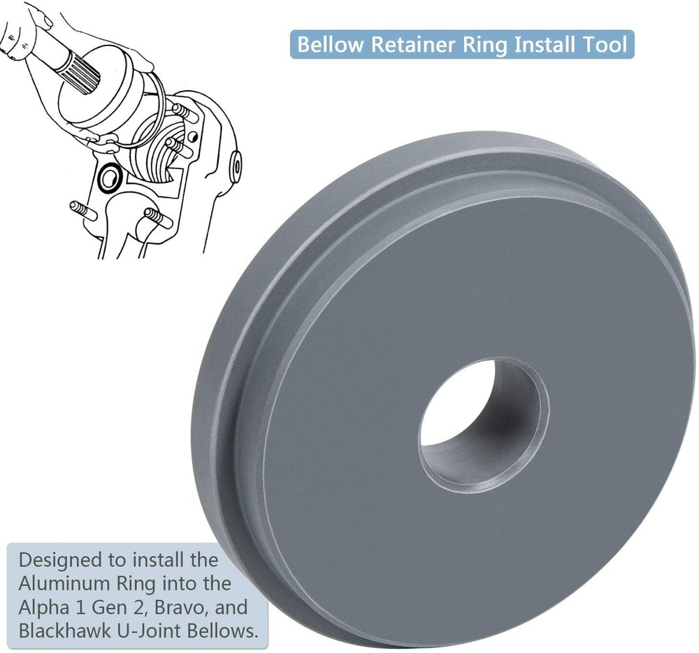 Bellow Retainer Ring Install Tool & Hinge Pin Tool for Mercruiser Mercury Gen 2