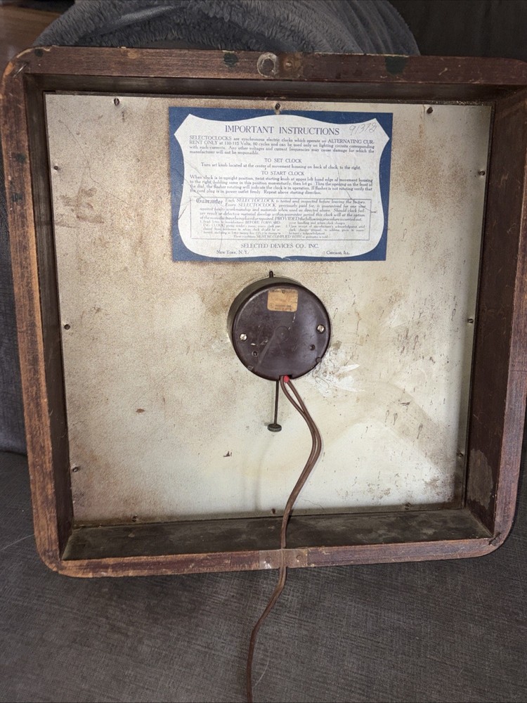 1930s Coca Cola Clock, Runs Great