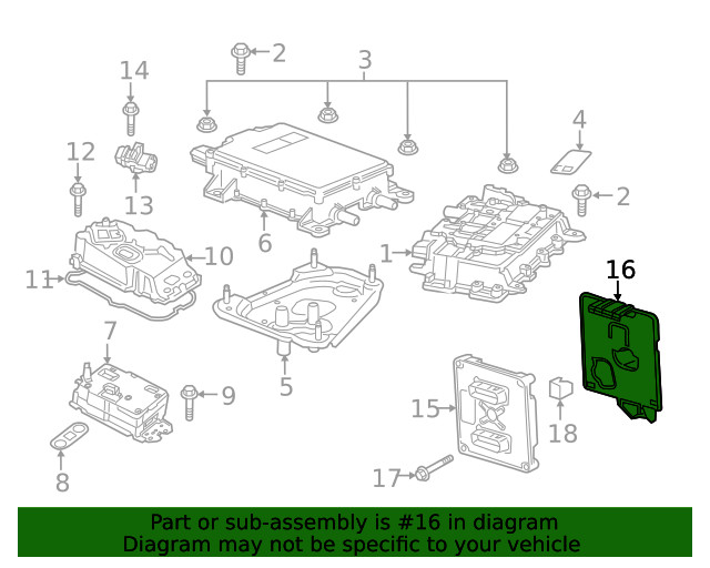 Genuine GM Interface Control Module Bracket 84056241