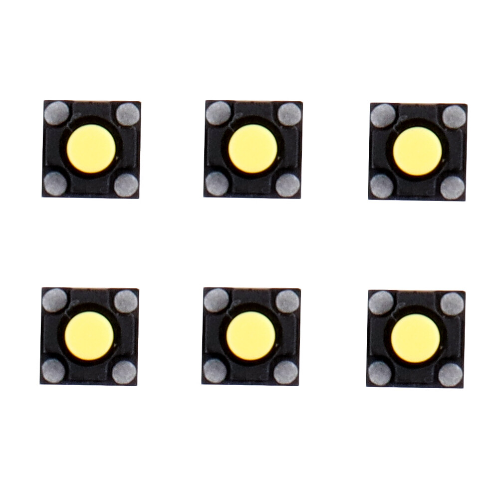 Kailh Silent Square Tactile Mouse Micro Switch 6*6*7.3 Yellow Dot 20M Click
