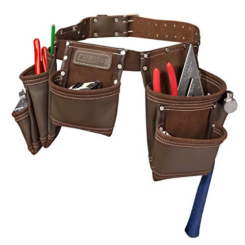 94744 7 Pocket Leather Tool Apron