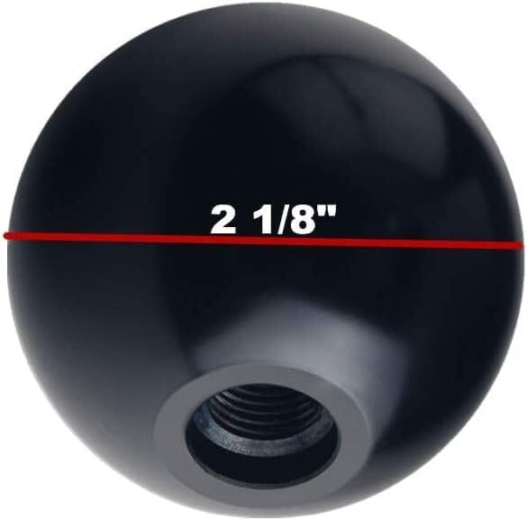 Aluminum 4 Speed Reverse Down Left Shift Knob Weighted 3/8-16 White