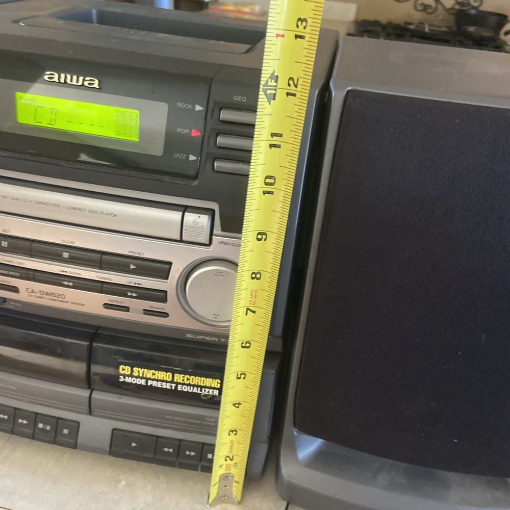 AIWA Compact Disc Stereo System CA-DW620 Tested. Working Great.