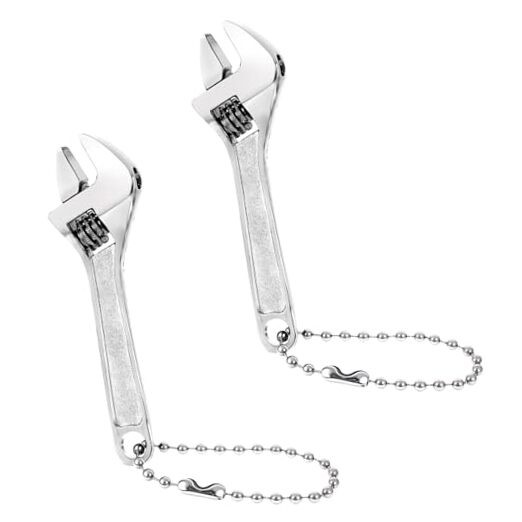 2 Pcs 2.5'' Adjustable Spanner Mini Nut Wrench, Tiny Wrench Small