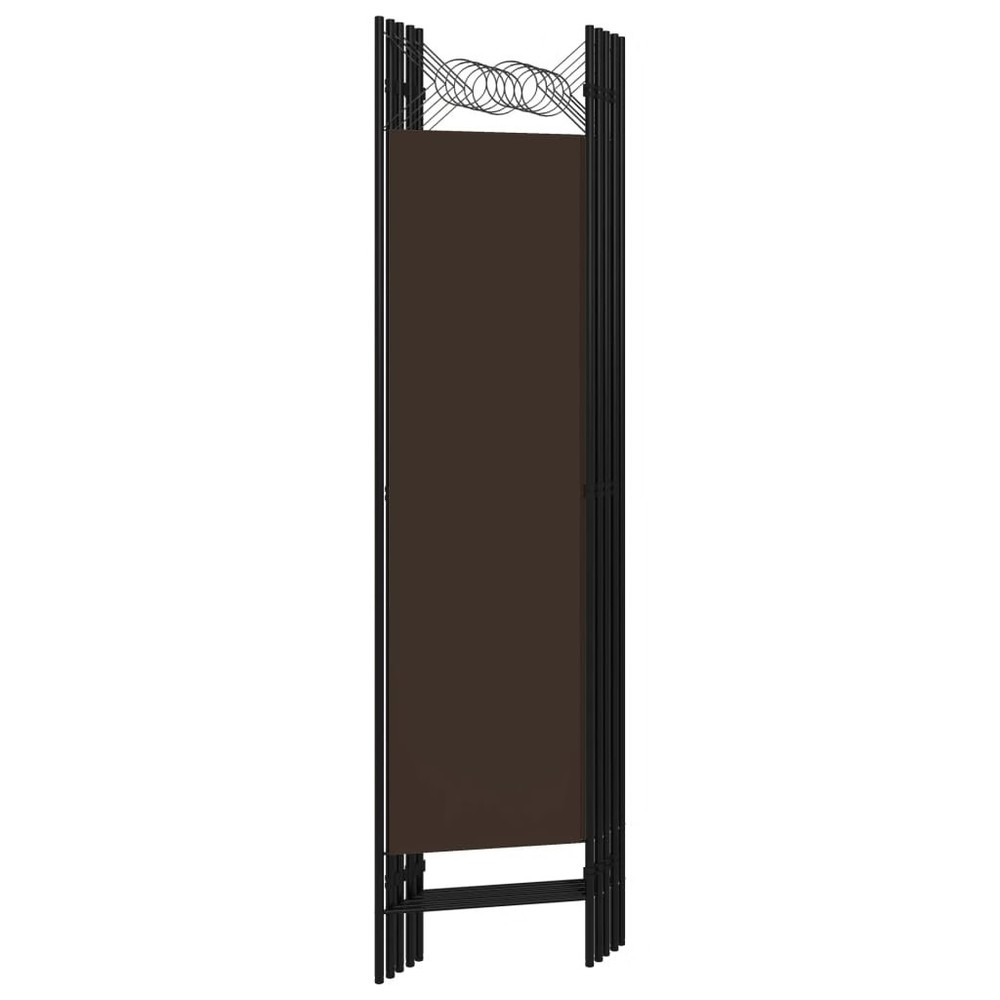 5-Panel Room Divider Brown 78.7"x70.9"