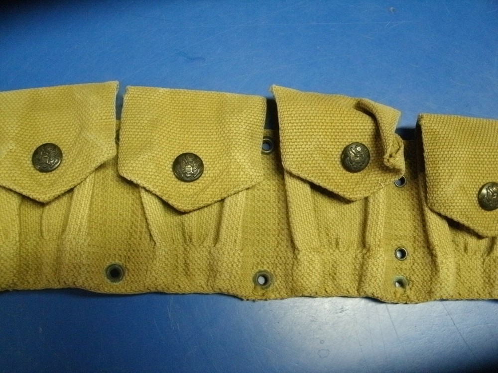 MILLS MODEL 1903 CARTRIDGE BELT WITH EAGLE SNAPS