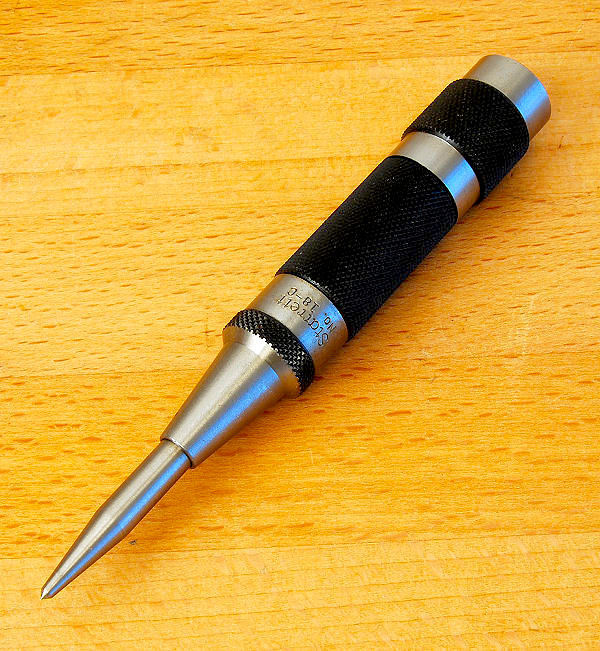 STARRETT 5" AUTOMATIC CENTER PUNCH # 18A - NEW