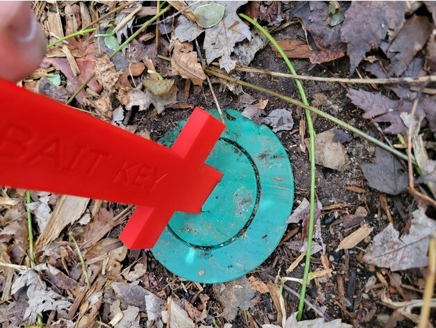 Termite Bait Station Key 3D Printed Termite Access Tool