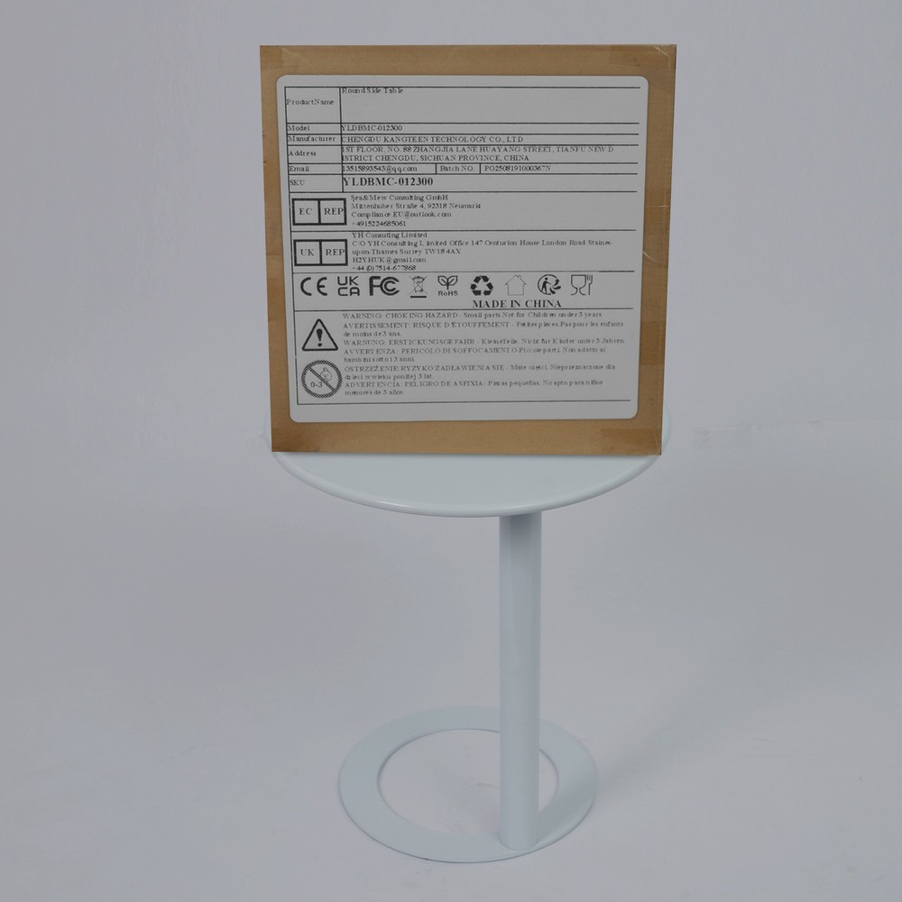 Modern Iron Side Table, Round Side Table,Freestanding Modern Coffee Table