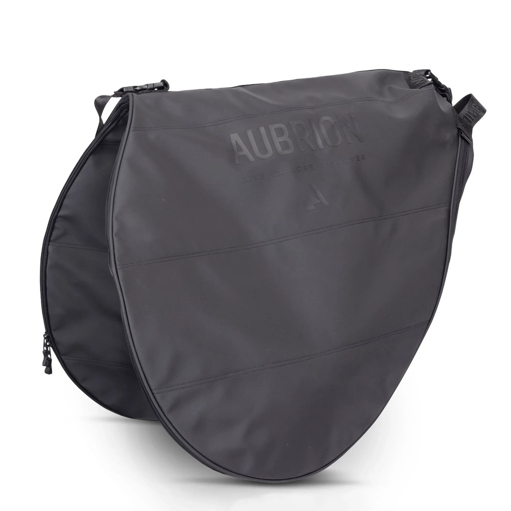 Shires Aubrion React Saddle Bag - Black - Durable Equestrian Storage for Trail