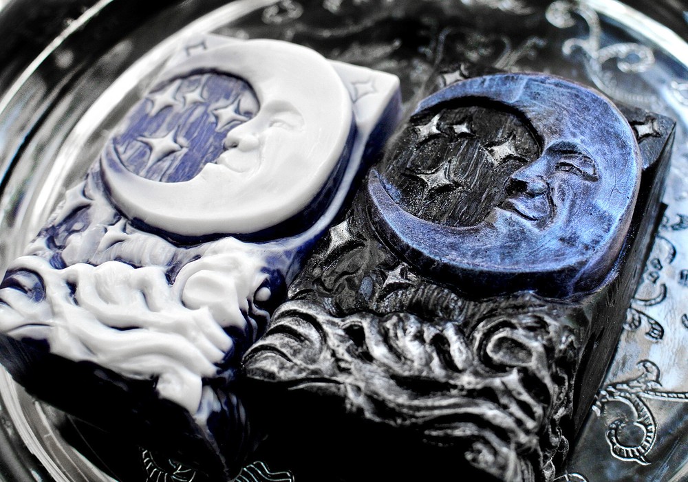 MOON SILICONE MOLD for soap making and other crafts