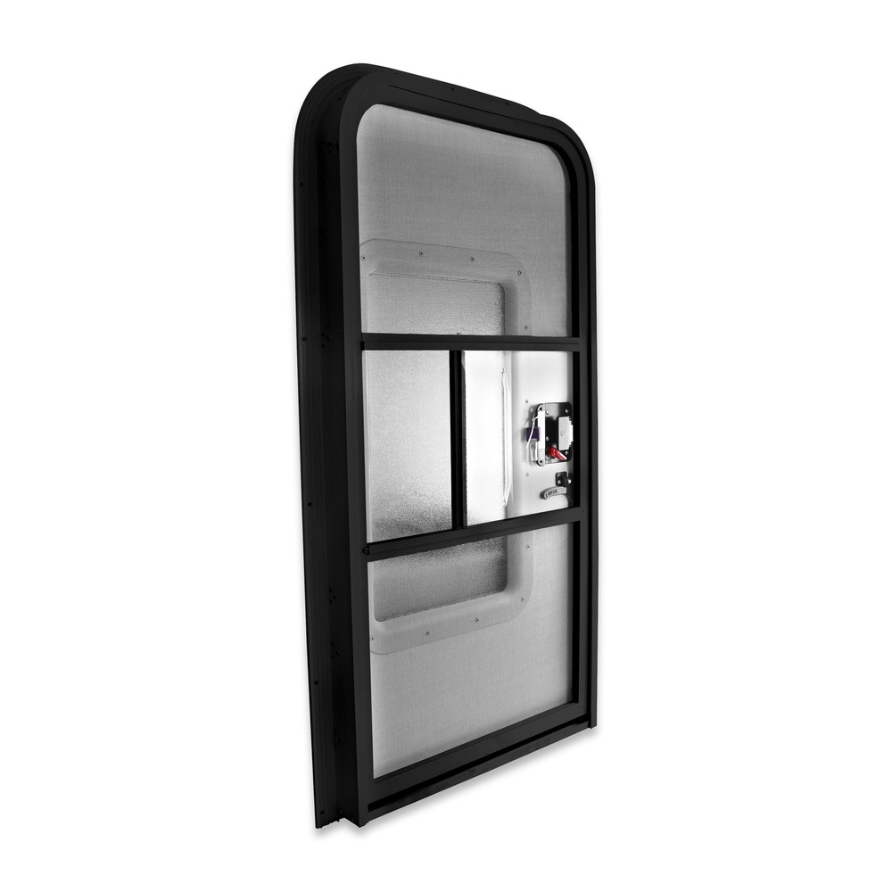 Brand New RV Camper Passenger 23" x 44" Tear Drop Trailer Door Black