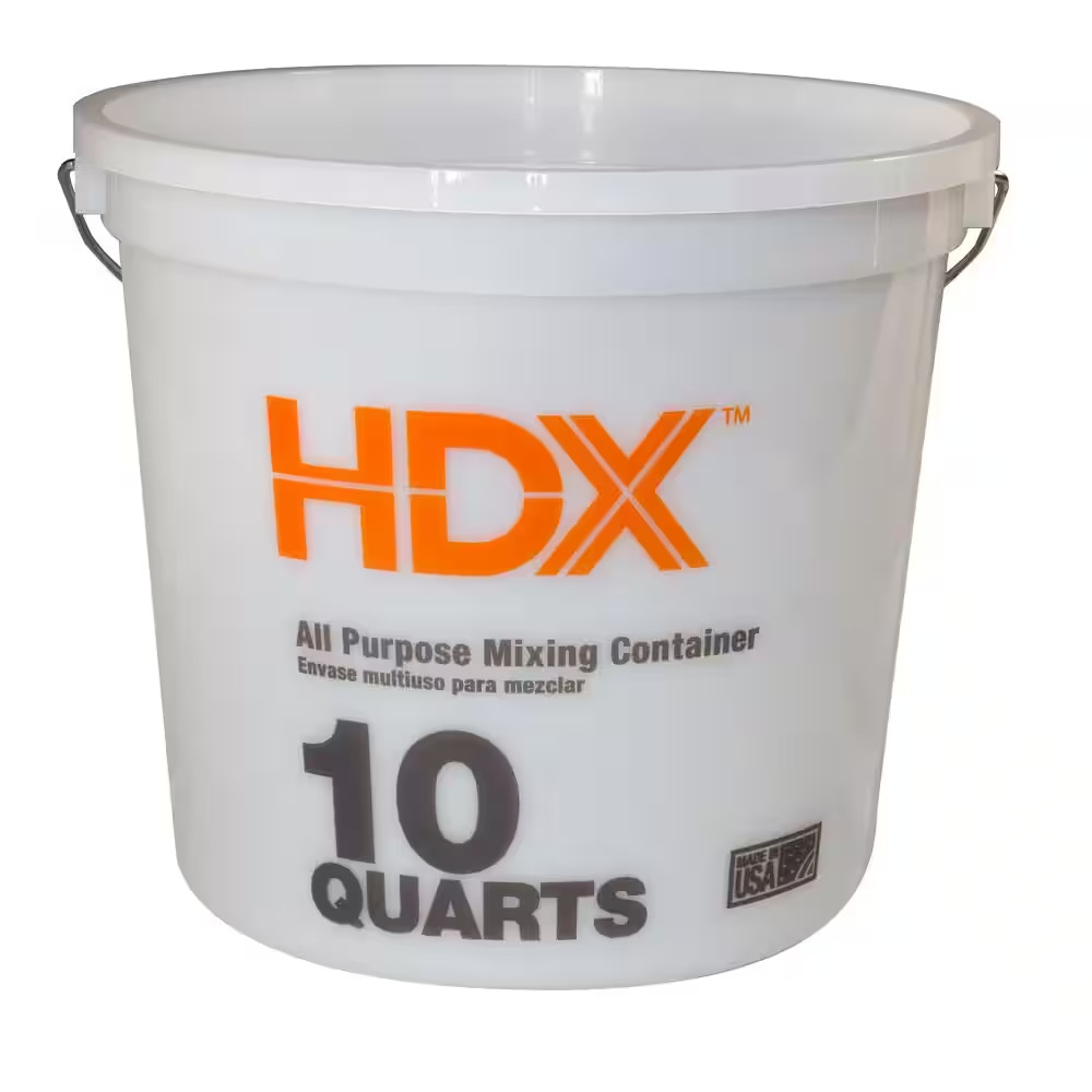 10 Quart Natural Plastic Paint Bucket 2pack