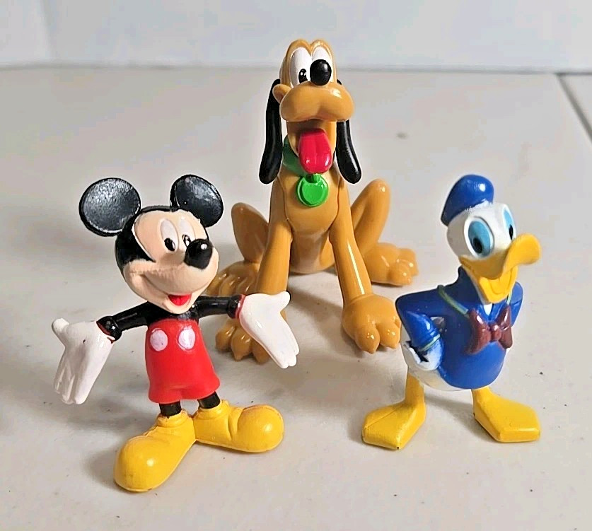 Disney Mickey Mouse Donald Duck and Pluto Mini Figures