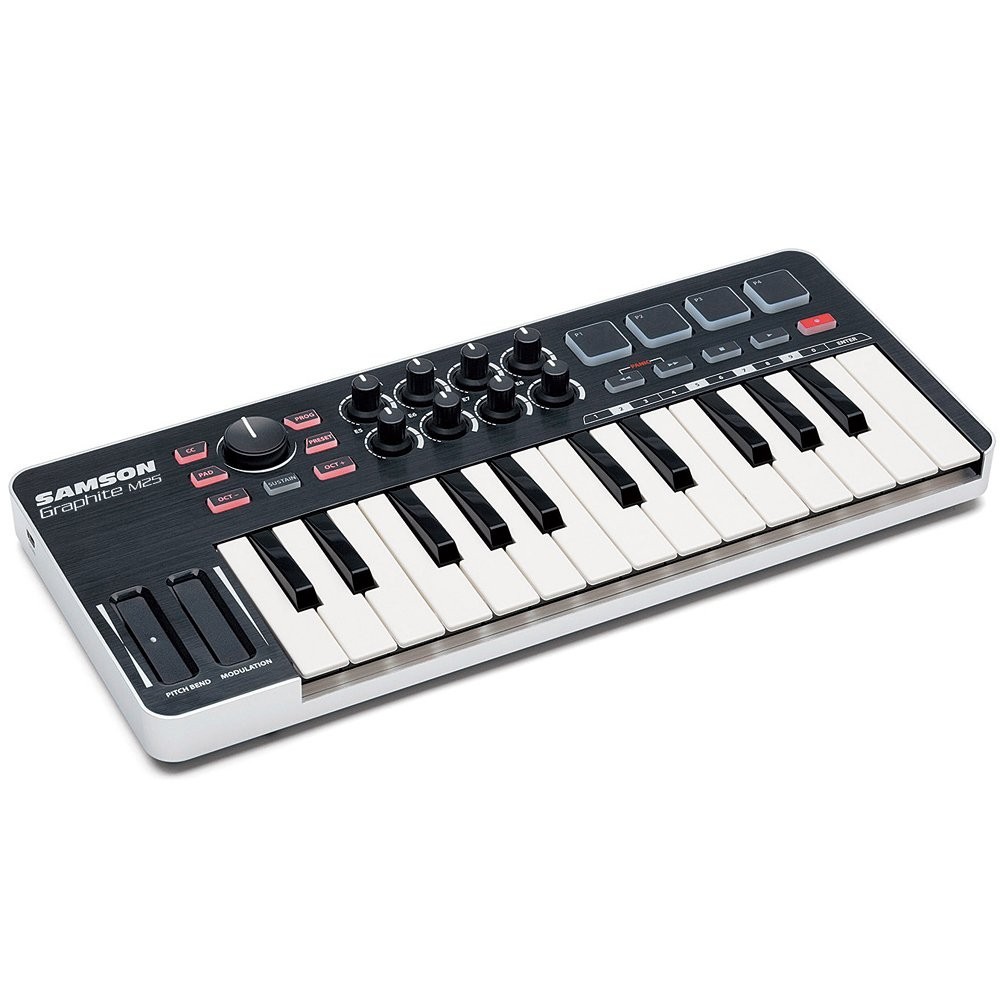 Samson Graphite M25 USB MIDI Controller 25-Key Keyboard