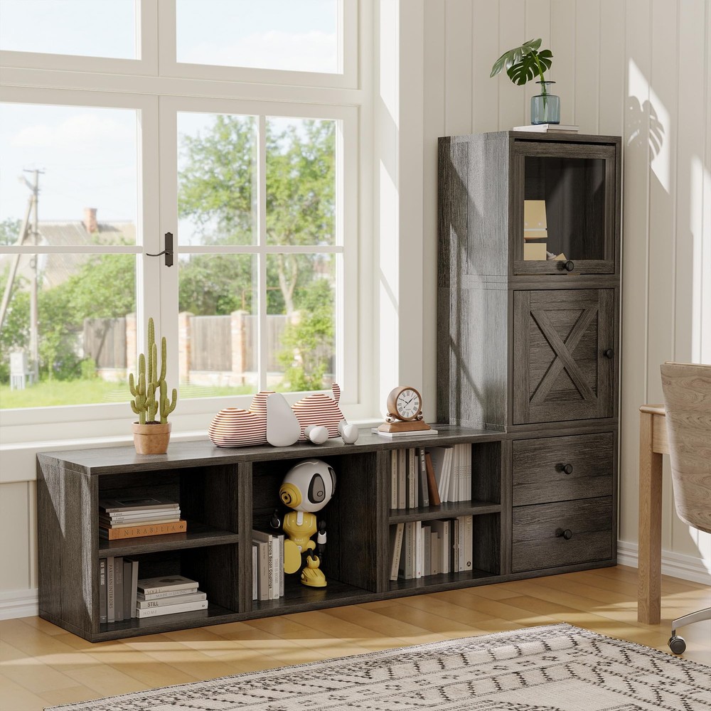 FUSUNBAO Magic Cube Storage Organizer Stackable Cubes for Home Books Clothes