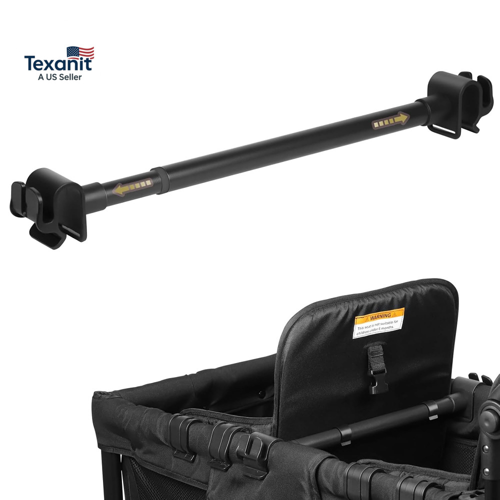 Universal Forward-Facing Stroller Wagon Support Bar,Length Adjustable Crossbar w