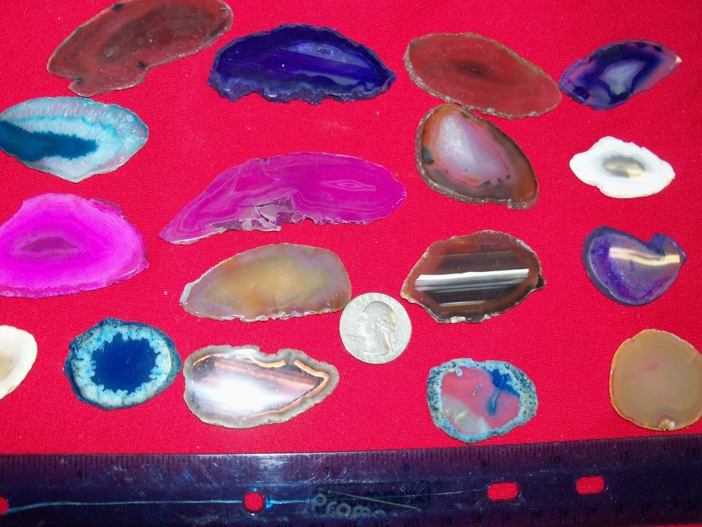 1 small thin agate slice per lot