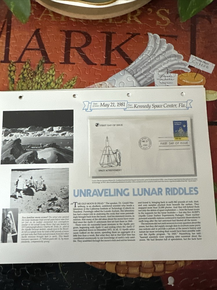 READER,S DIGEST FIRST DAY COVER COLLECTION-KENNEDY SPACE CENTER FL