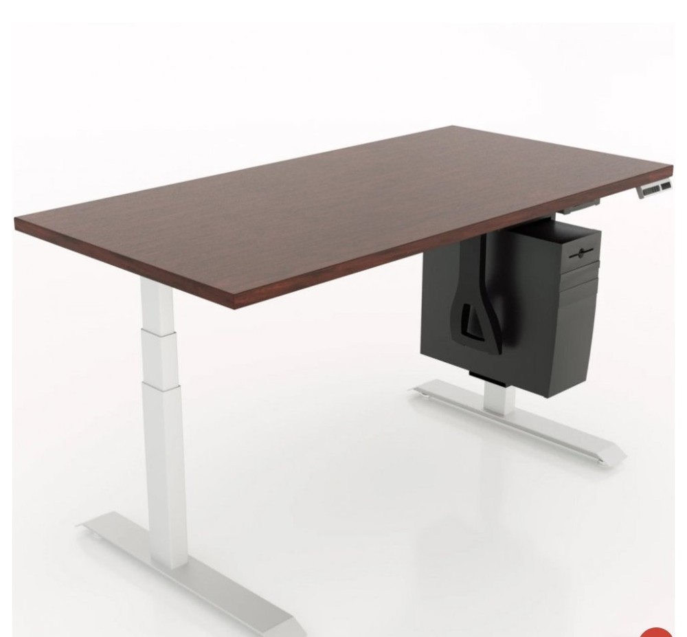 Workrite Vertical Sliding CPU Holder For Desk Adjustable Locking