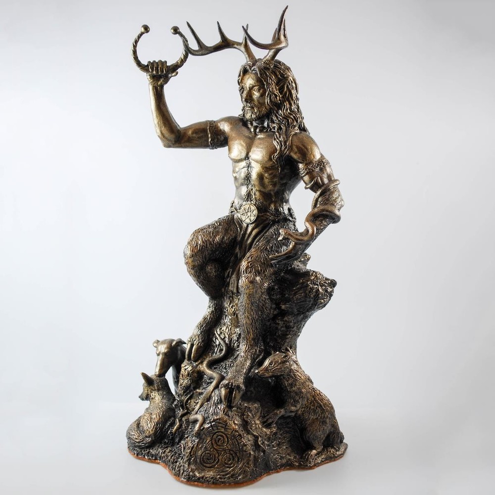 Gwyn ap Nudd (Cernunnos) - Hand cast statue