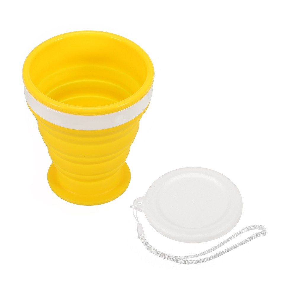 Folding water bottle, 200mL, yellow